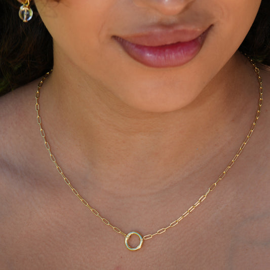 Paperclip Link Necklace | 14K Gold Vermeil over Sterling Silver