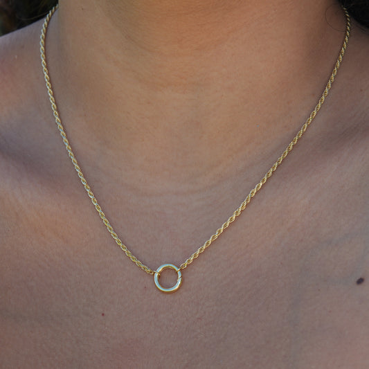 Rope Chain Necklace 14K Gold Vermeil over Sterling Silver