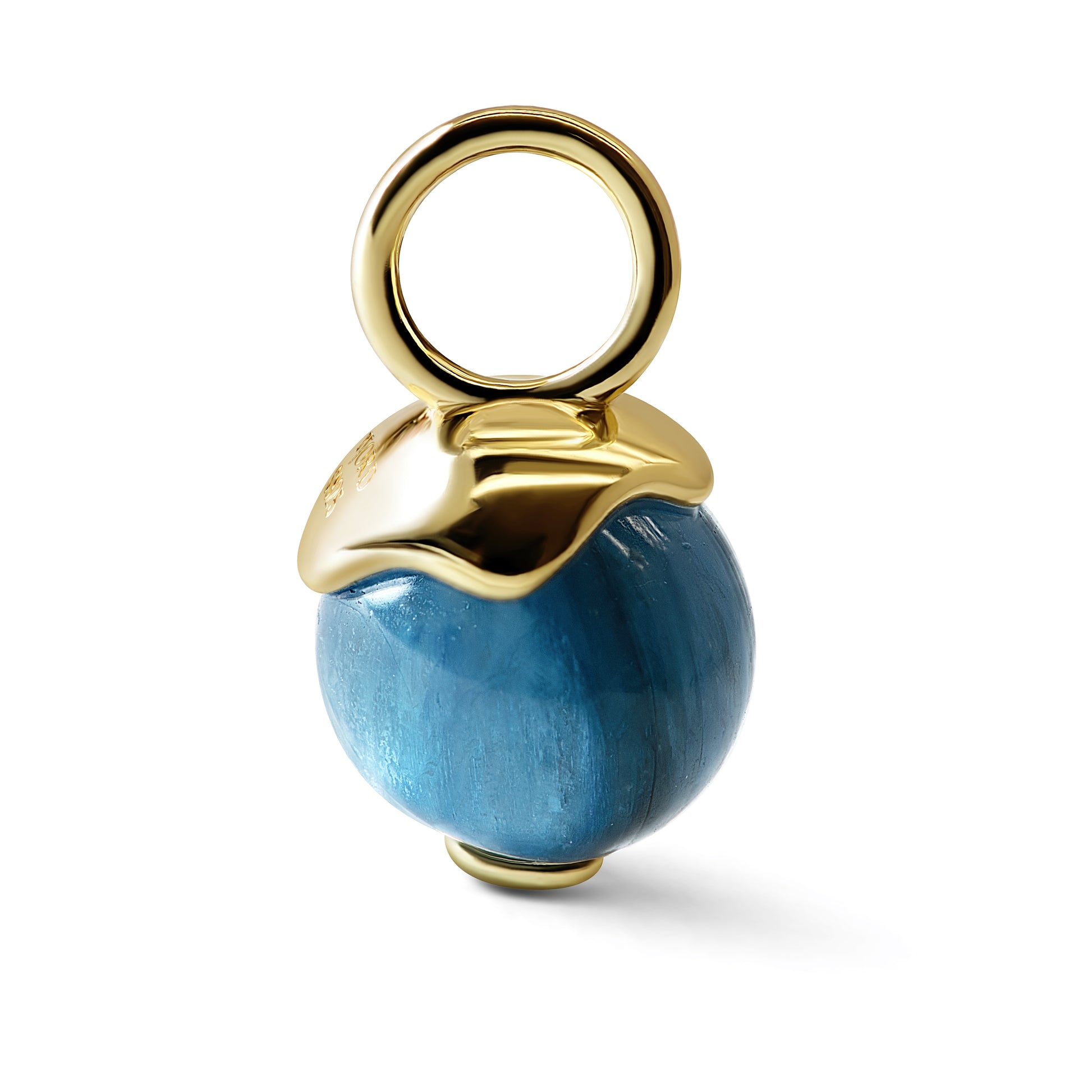 Single Signature Kyanite Charm | 14K Gold Vermeil over Sterling Silver