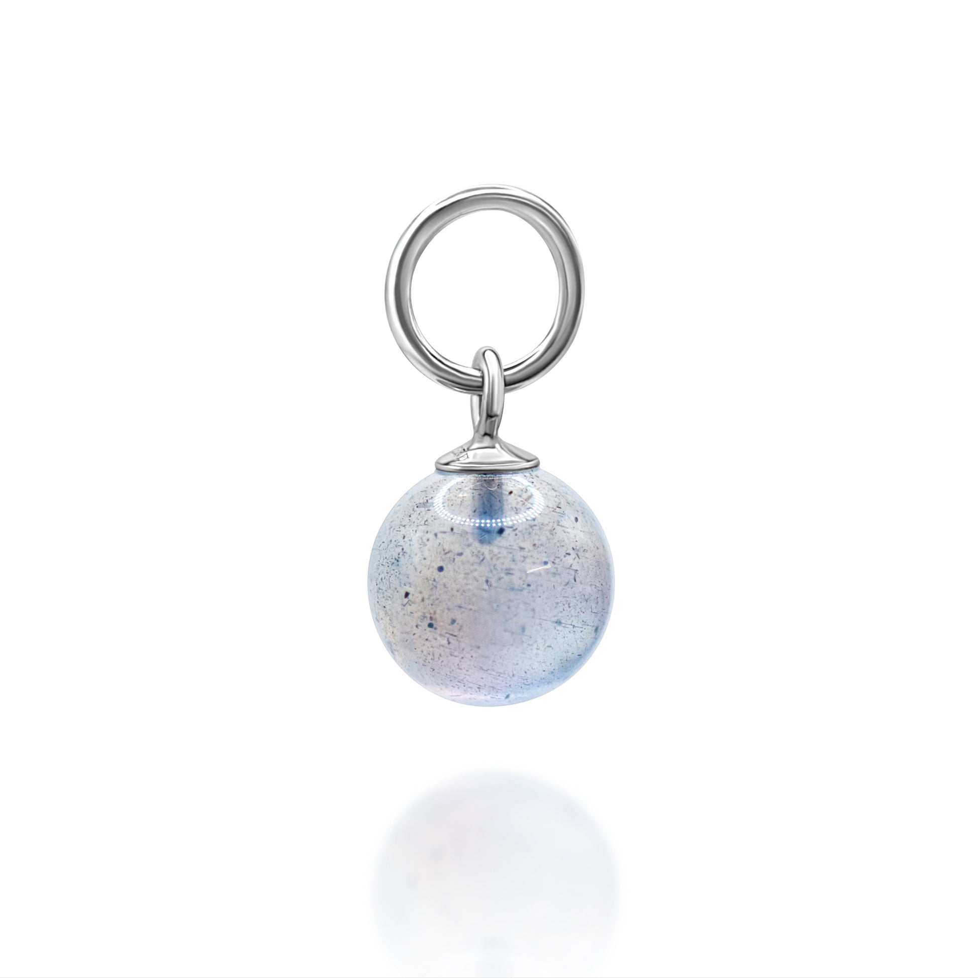 Labradorite Charm with silver bail