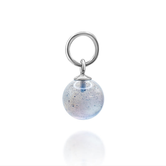 Labradorite Charm with silver bail