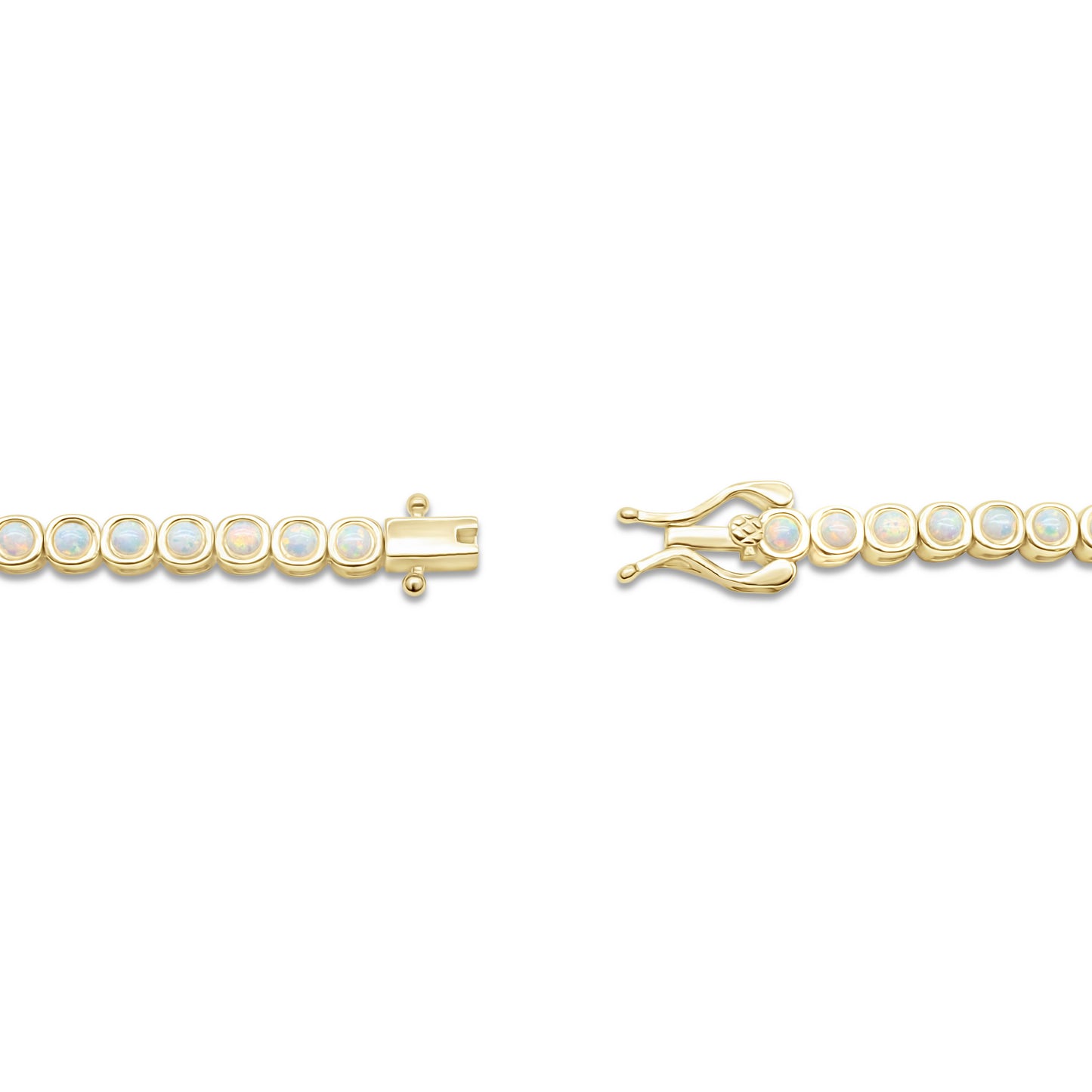 Opal Flow Necklace | Lab-Created Opal in 14K Gold Vermeil over Sterling Silver