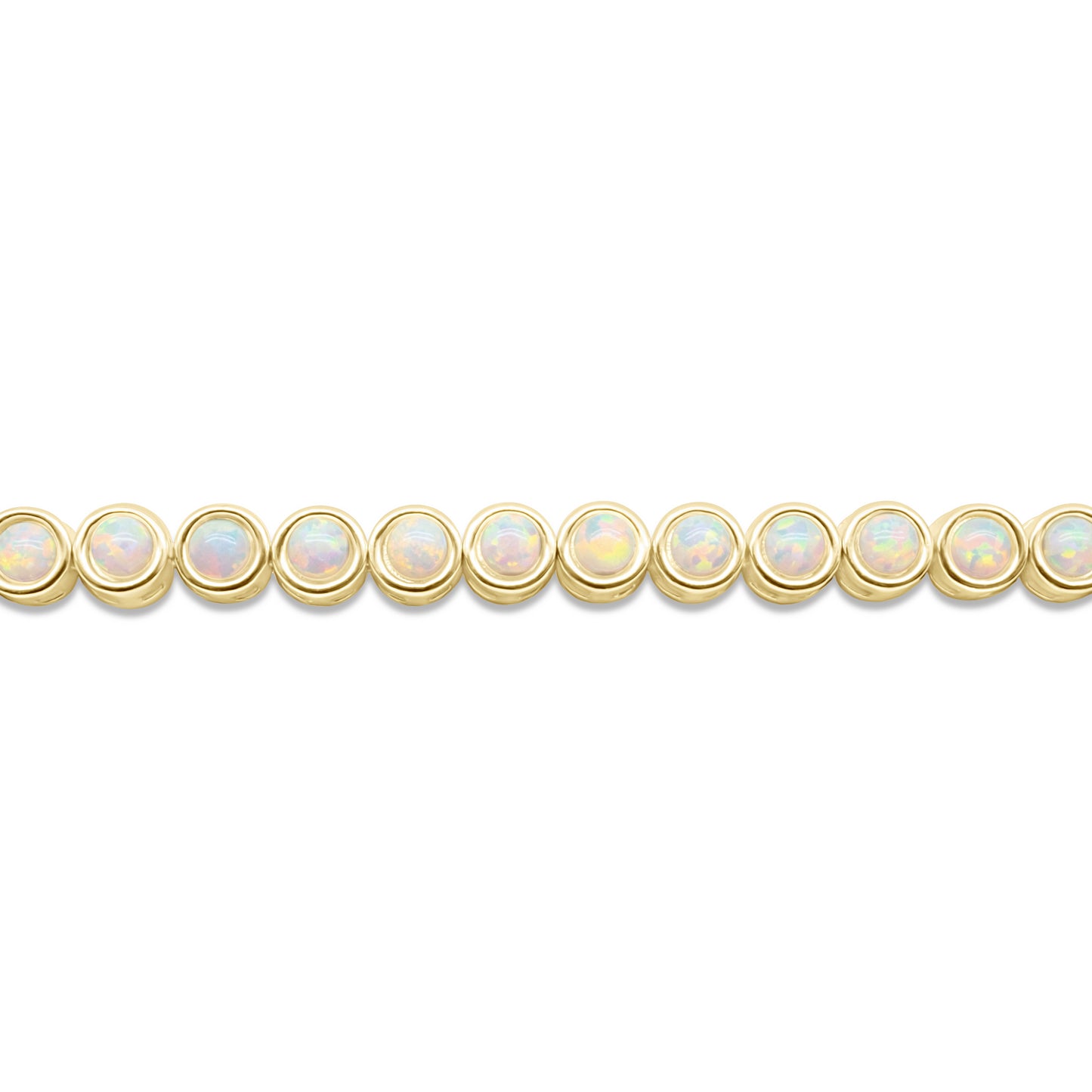 Opal Flow Necklace | Lab-Created Opal in 14K Gold Vermeil over Sterling Silver