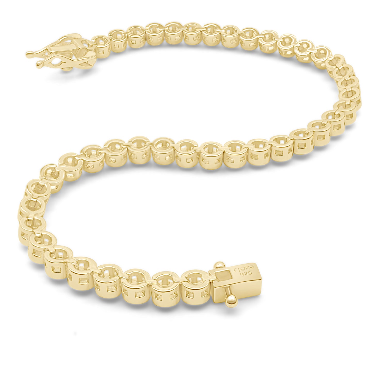 Opal Tennis Bracelet | Lab-Created Opal in 14K Gold Vermeil over Sterling Silver