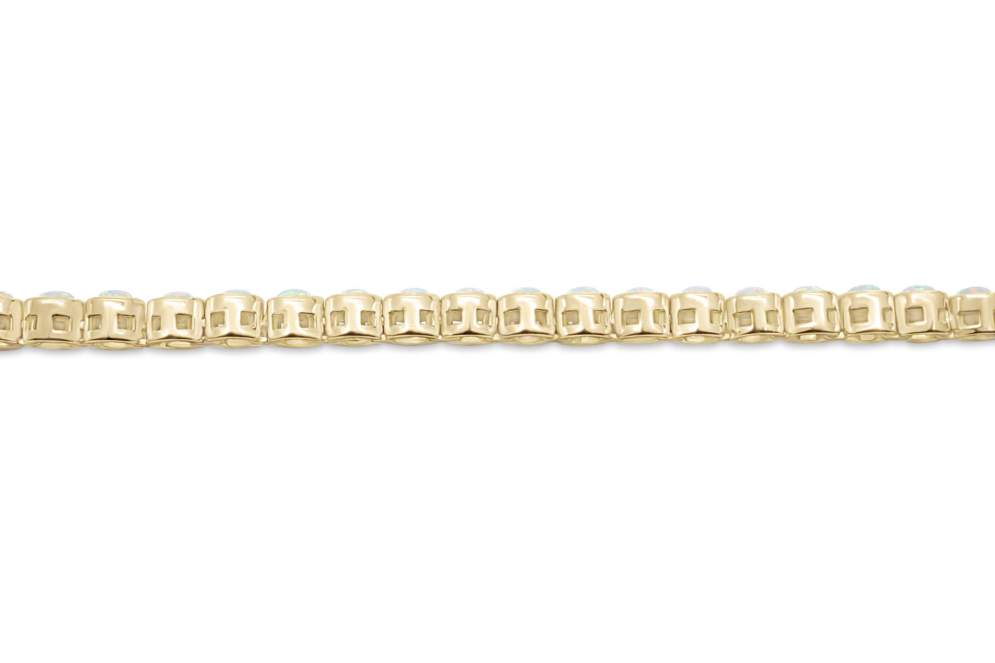 Opal Tennis Bracelet | Lab-Created Opal in 14K Gold Vermeil over Sterling Silver