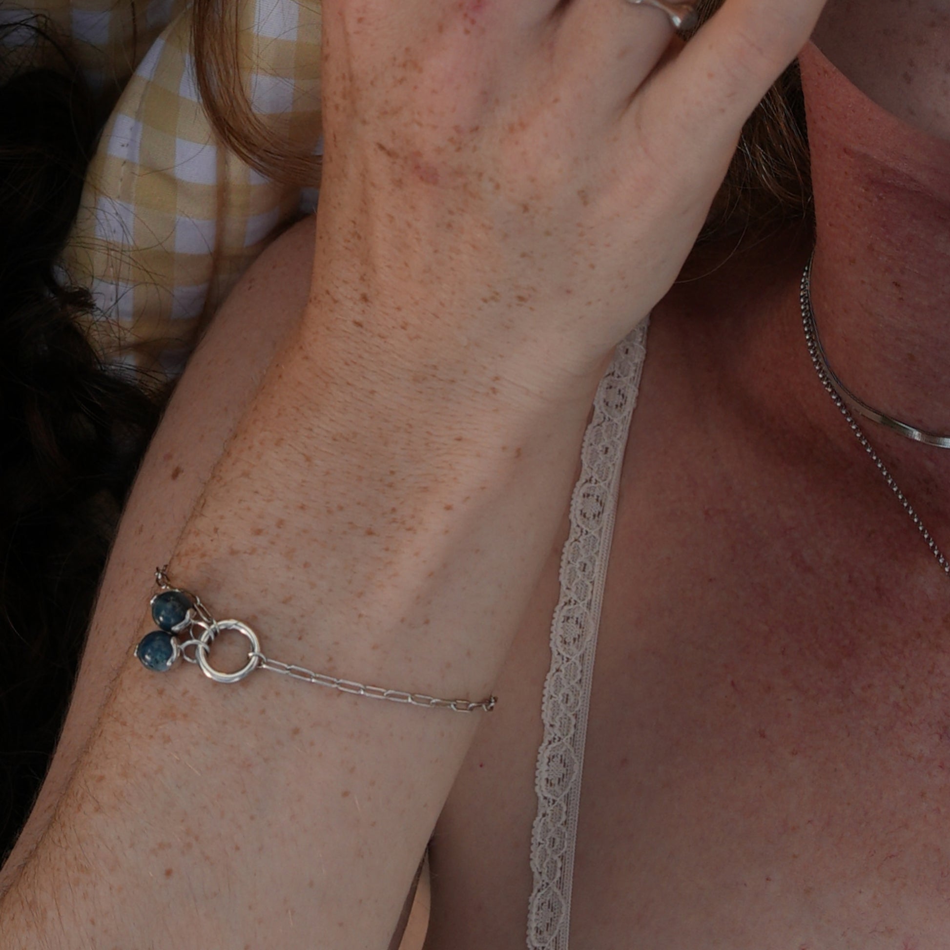 Paperclip Link Bracelet and Charms