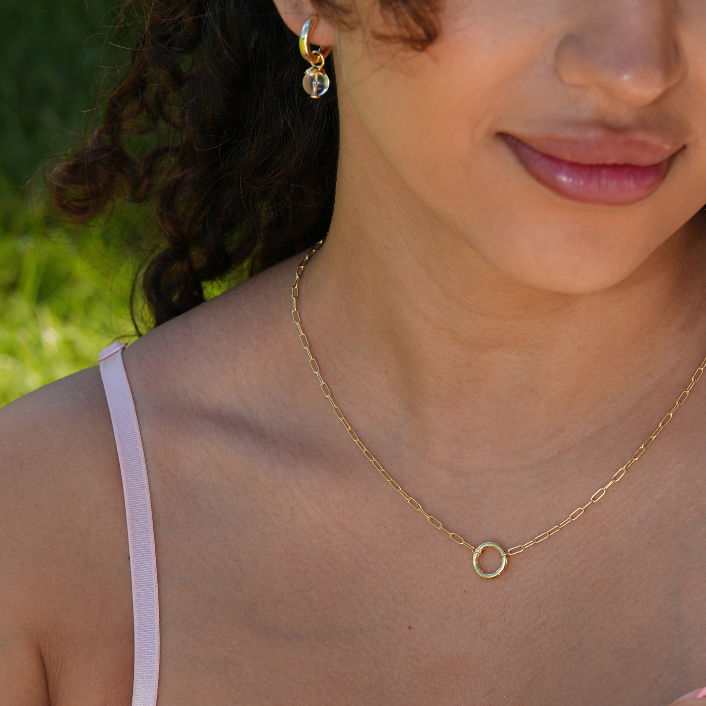 Paperclip Link Necklace | 14K Gold Vermeil over Sterling Silver
