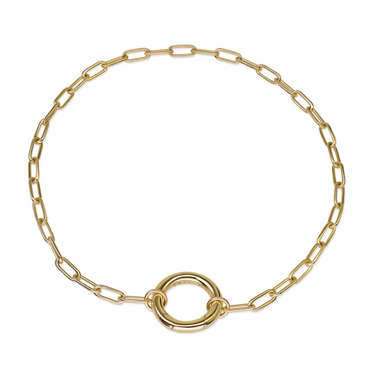 Paperclip Link Bracelet 14K Gold Vermeil over Sterling Silver
