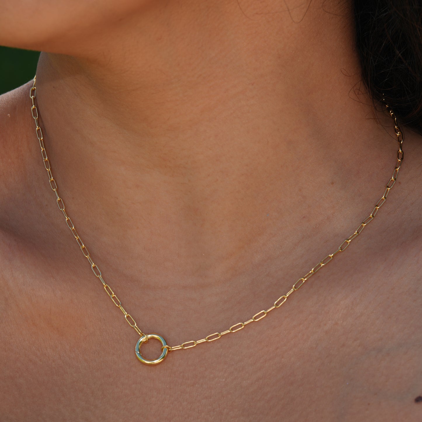 Paperclip Link Necklace | 14K Gold Vermeil over Sterling Silver