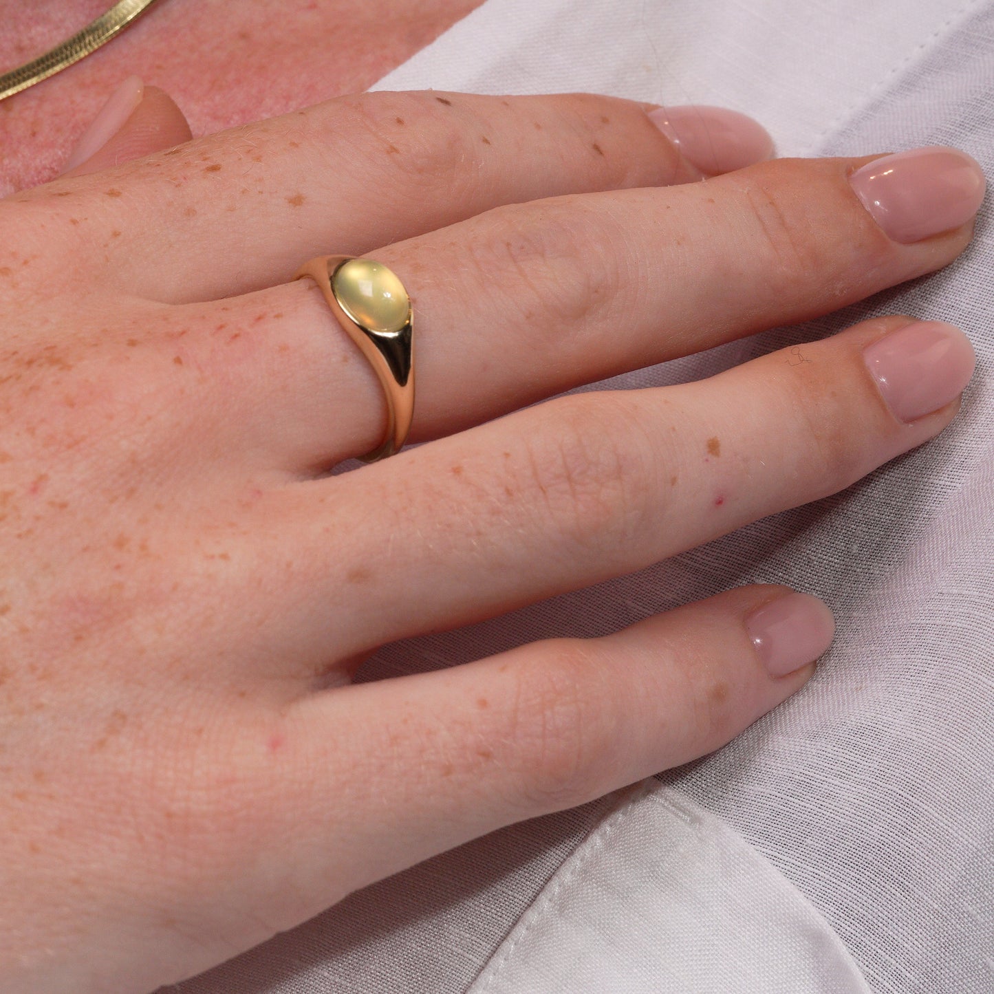 Prehnite Essence Ring