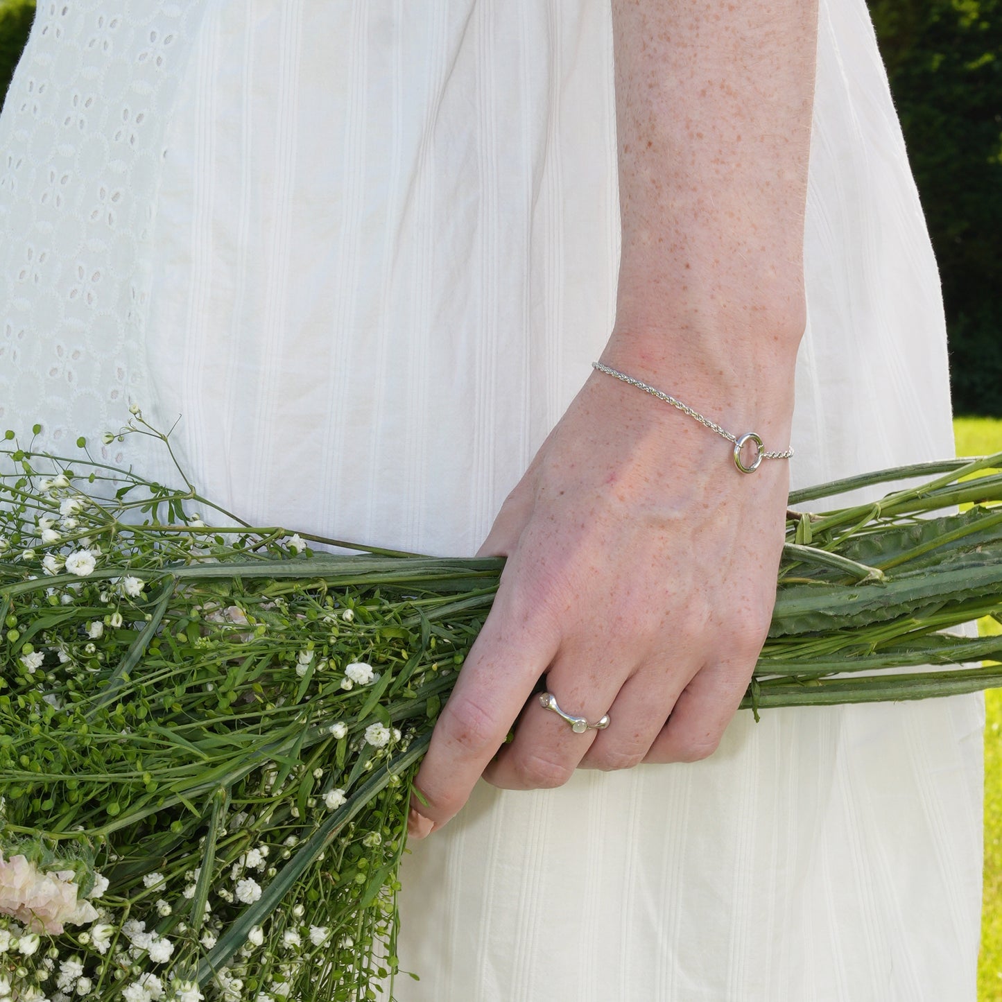 Rope Chain Bracelet | Rhodium-Plated Sterling Silver