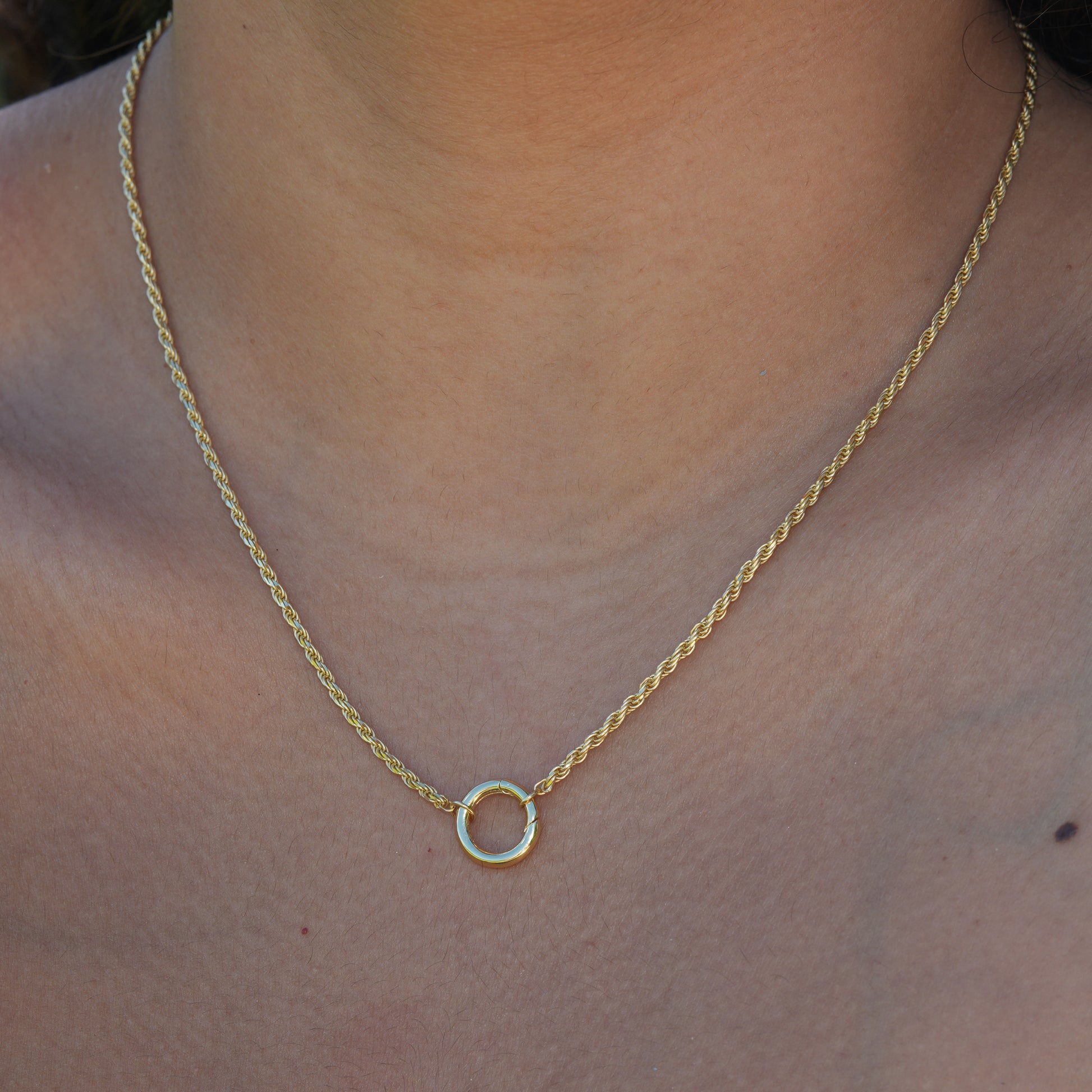 Rope Chain Necklace 14K Gold Vermeil over Sterling Silver