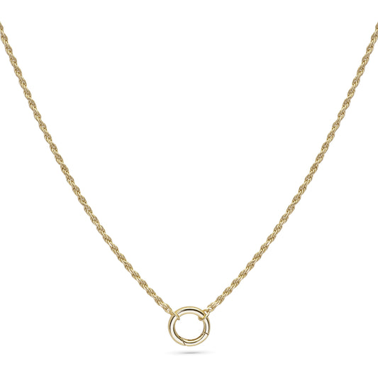 Rope Chain Necklace 14K Gold Vermeil over Sterling Silver