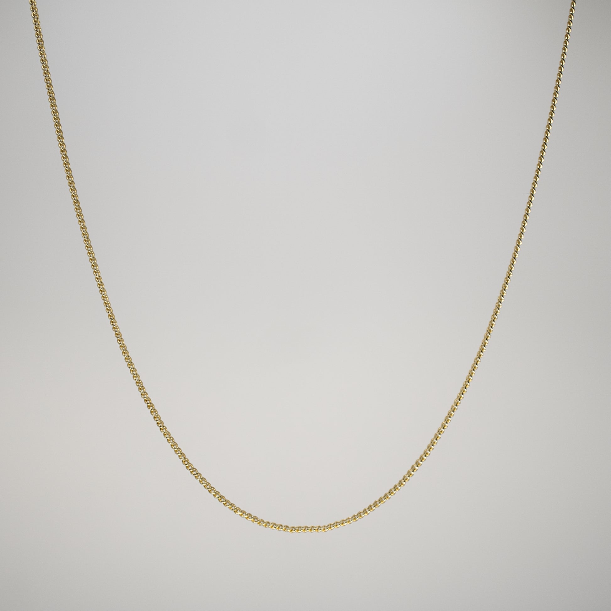 Golden Fine Curb Chain