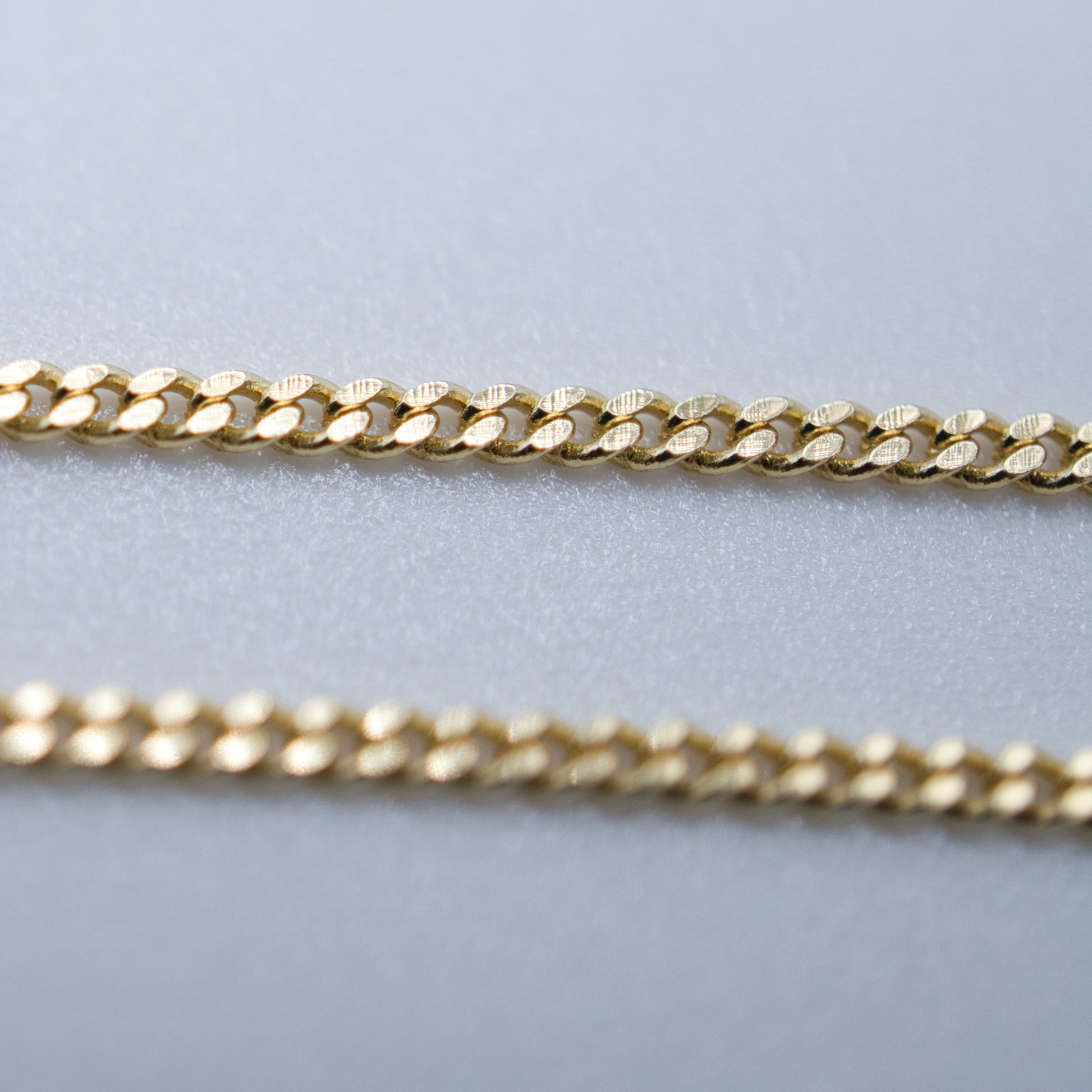 Golden Fine Curb Chain
