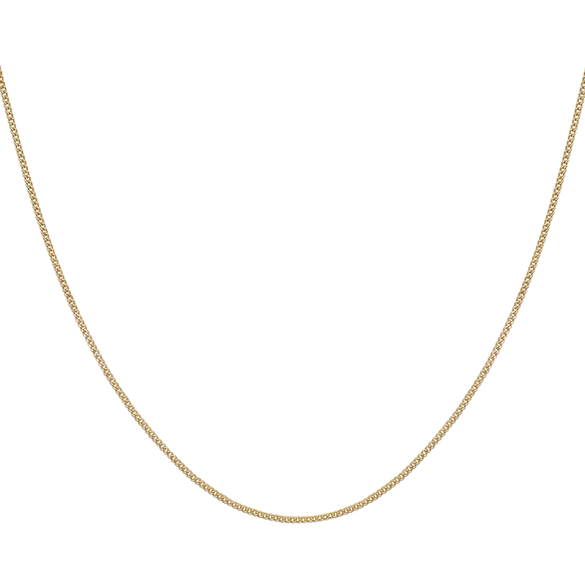 Slim Curb Chain - 14K Gold Vermeil over Sterling Silver