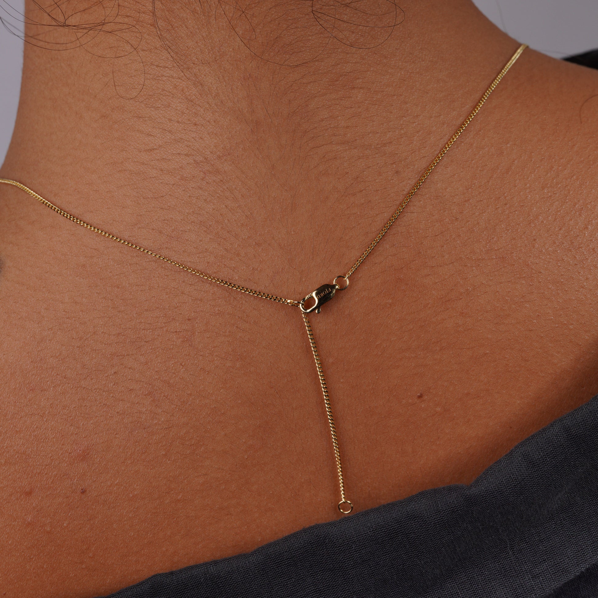 Golden Fine Curb Chain
