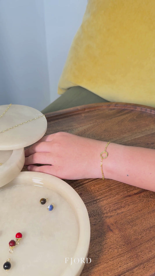 Confidence Figaro Chain Bracelet Set | 14K Gold Vermeil over Sterling Silver